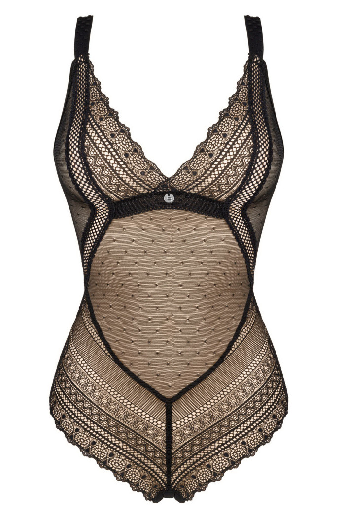 Боди полупрозрачное Obsessive Estiqua