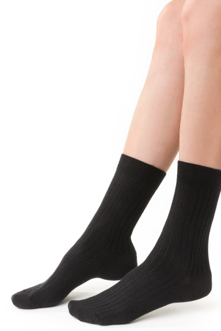 Носки в рубчик из мериносовой шерсти STEVEN 130 Merino Wool