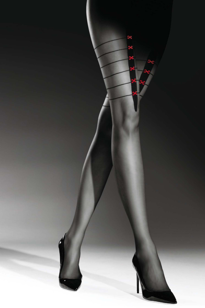 Колготки с узором Knittex CRIME STORY 20
