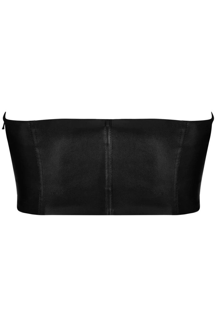 Топ с эффектом мокрой кожи Obsessive HERMEZA TOP