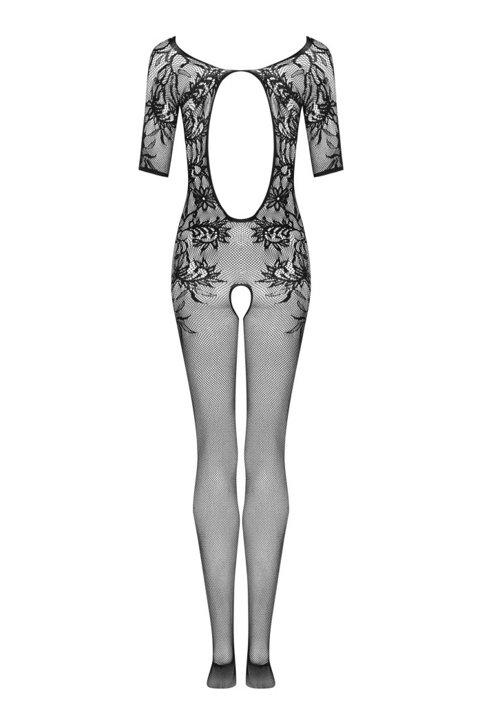Комбінезон-сітка з вирізом Obsessive F238