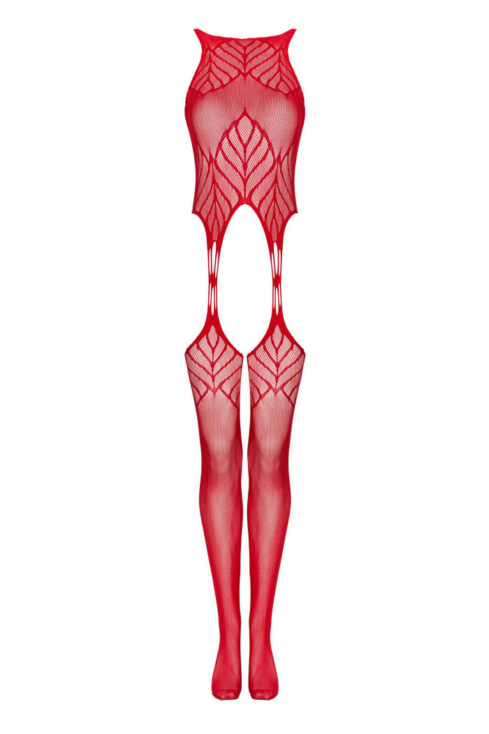 Комбінезон-сітка з вирізом Obsessive N122