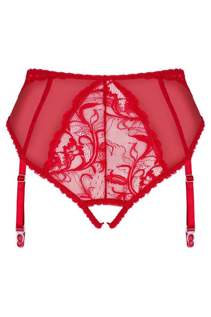 Трусики с доступом и пажами для чулок Obsessive Dagmarie