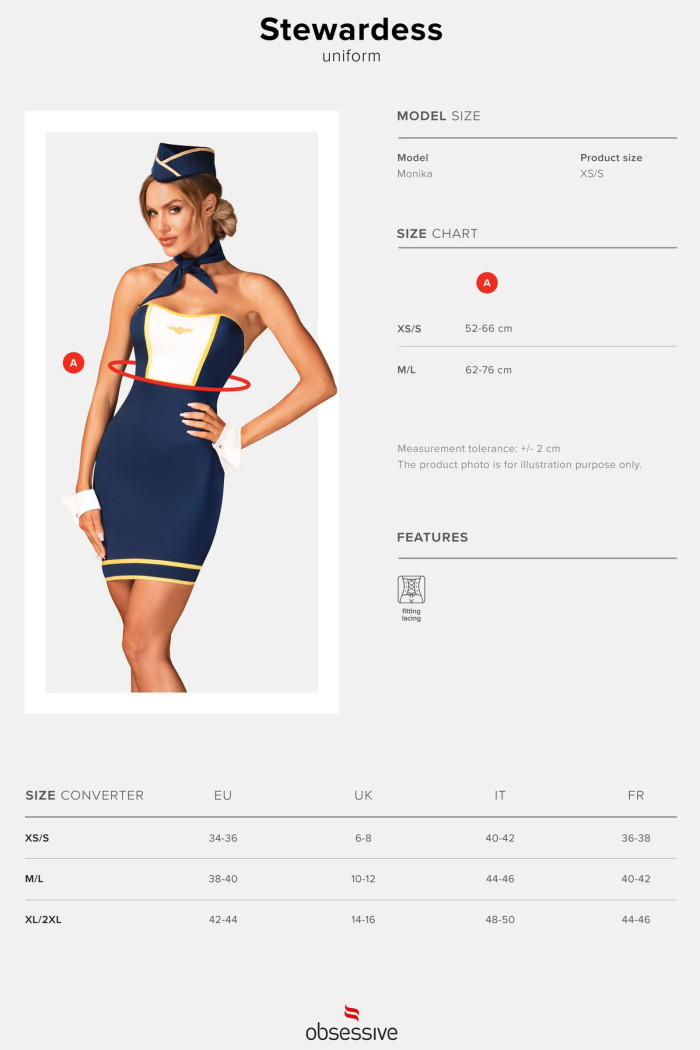 Костюм стюардессы Obsessive Stewardess uniform