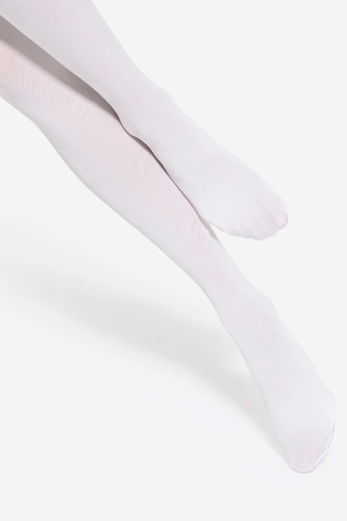 Колготки белые плотные непрозрачные из микрофибры FILODORO Clio 70