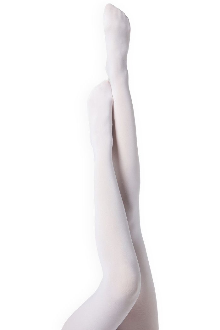 Колготки белые плотные непрозрачные из микрофибры FILODORO Clio 70