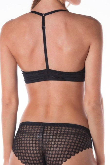 Комплект белья с застежкой спереди Chantamely 1674 Black