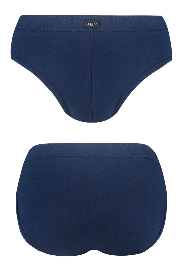 Мужские трусы-слип большого размера KEY MPC 126 Navy
