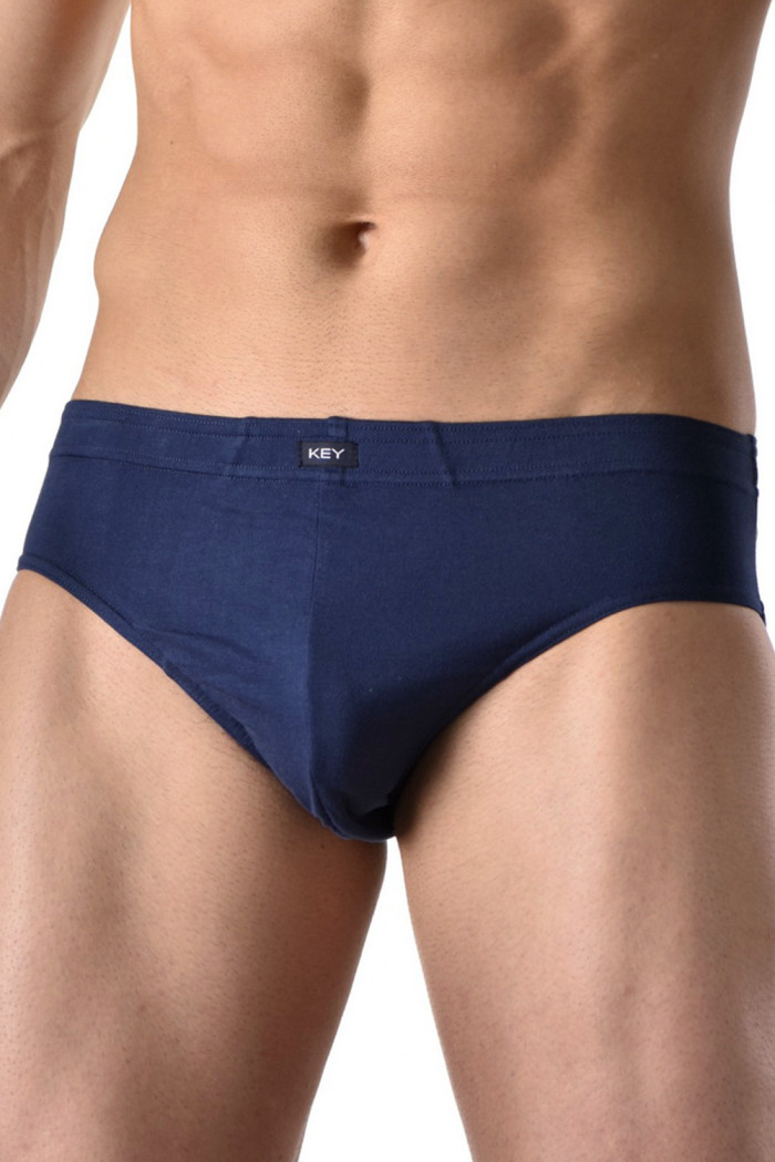 Мужские трусы-слип большого размера KEY MPC 126 Navy