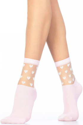 Шкарпетки жіночі з прозорим верхом Giulia WSM-008
