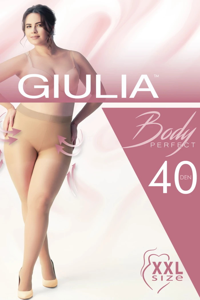 Колготки великого розміру Giulia Perfect Body 40 XXL