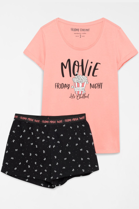 Жіноча піжама з шортами HENDERSON 39599 Naraya