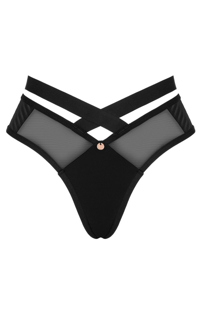 Трусики-бразиліана з вирізами Obsessive Brasica