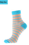 Шкарпетки жіночі прозорі в полоску GIULIA WSM-003