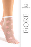 Шкарпетки прозорі з принтом "Квіти" Fiore JODIE 20d