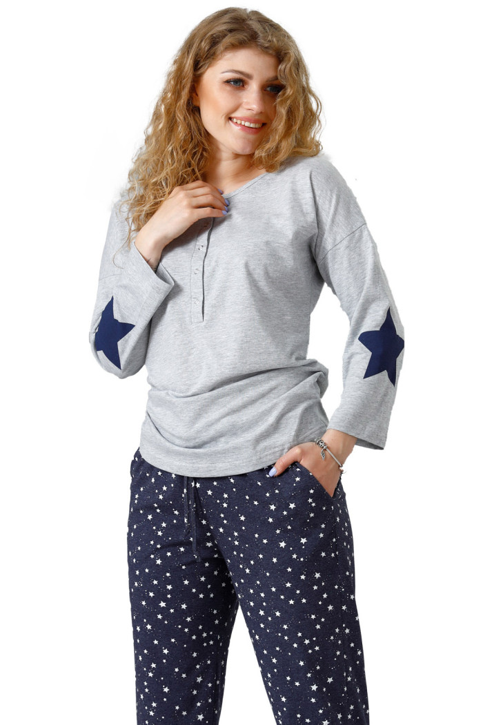 Піжама жіноча зі штанами LEVEZA 1094 Salma