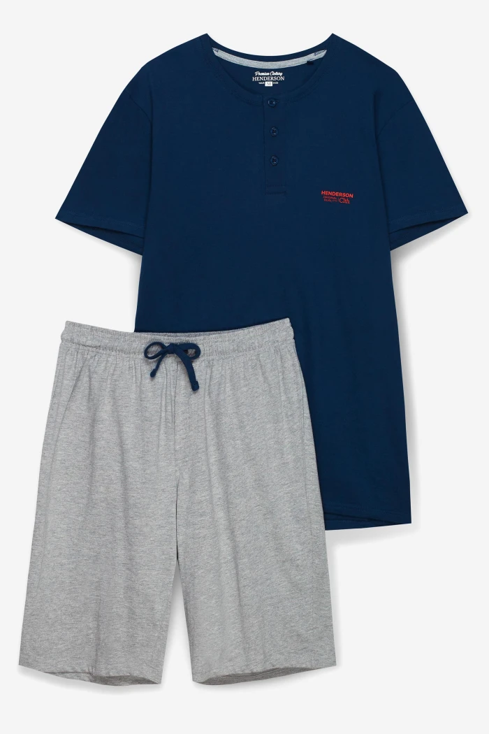 Мужской комплект-пижама с шортами Henderson 39744 Pace 59x