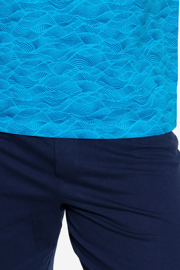 Чоловічий комплект-піжама з шортами Henderson 39747 Nutty