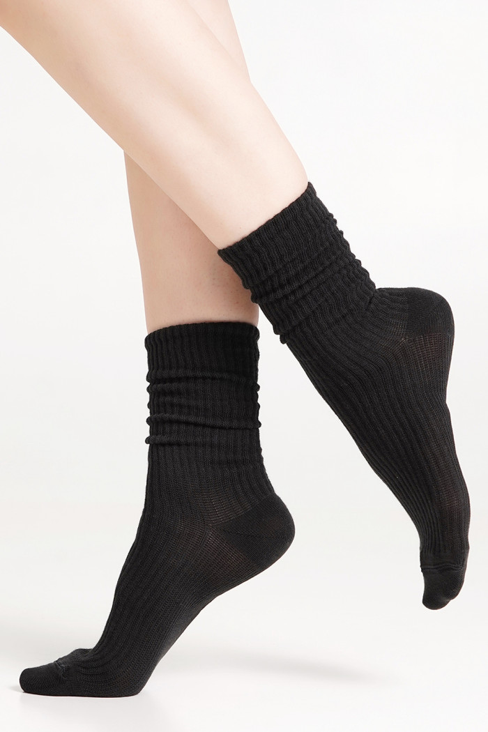 Шкарпетки бавовняні в рубчик GIULIA WS4 RIB