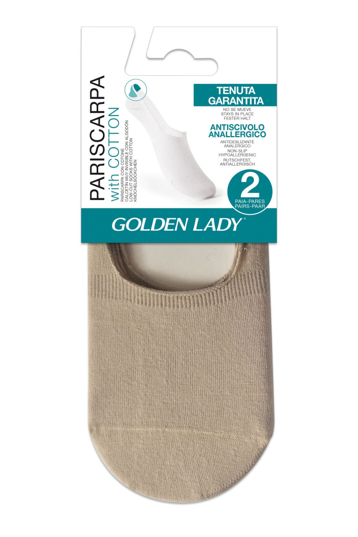 Сліди високі бавовняні GOLDEN LADY Pariscarpa invisible with cotton (2пари)