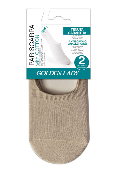 Сліди високі бавовняні GOLDEN LADY Pariscarpa invisible with cotton (2пари)