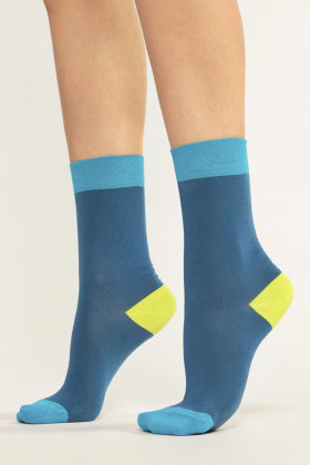 Шкарпетки бавовняні кольорові Gabriella SK 004 Cotton Blue