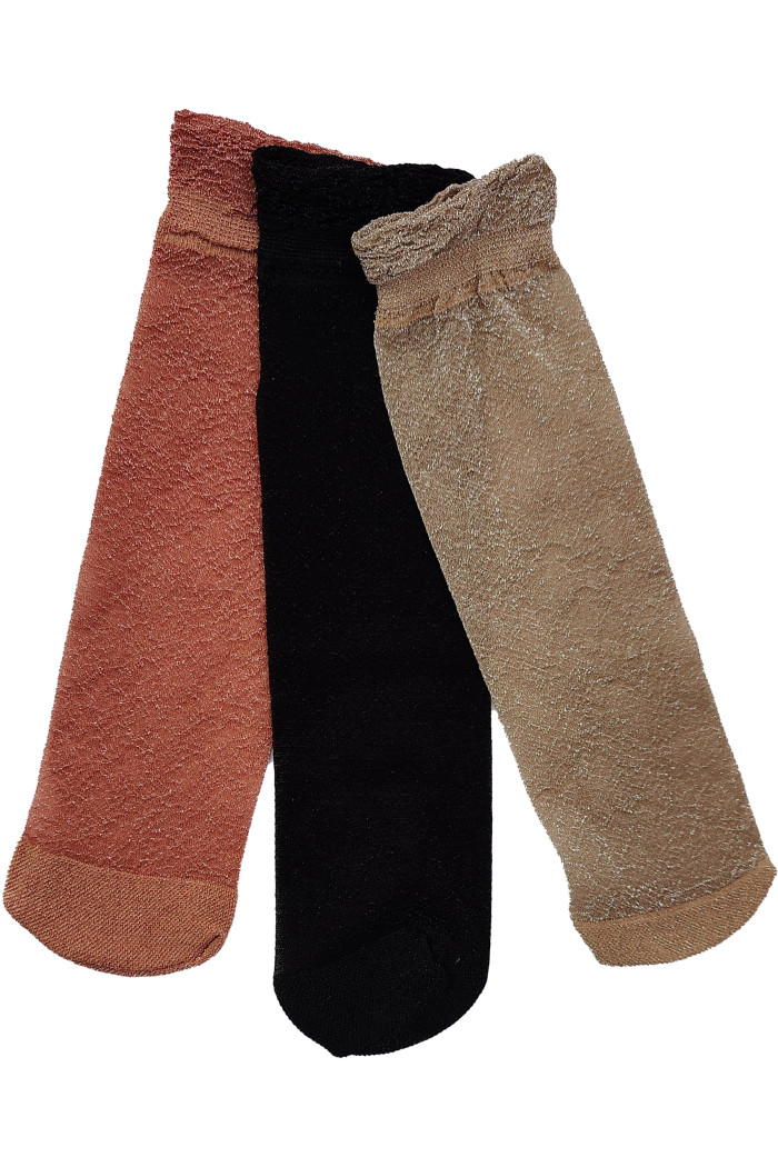 Шкарпетки прозорі з люрексом InSecret Lurex Grand 30den (2 пари)