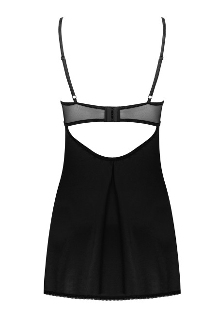 Комбінація атласна з трусиками Obsessive Serena Love chemise