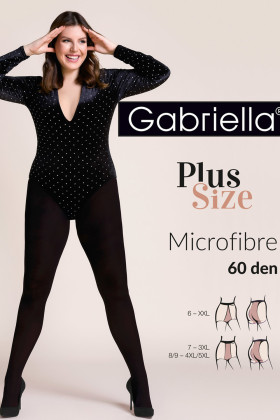 Колготки большого размера Gabriella Microfibre 60 Plus Size