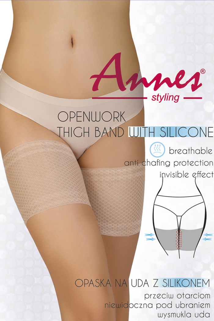Ленты на бедра от натираний в сеточку ANNES OpenWork Thigh Band