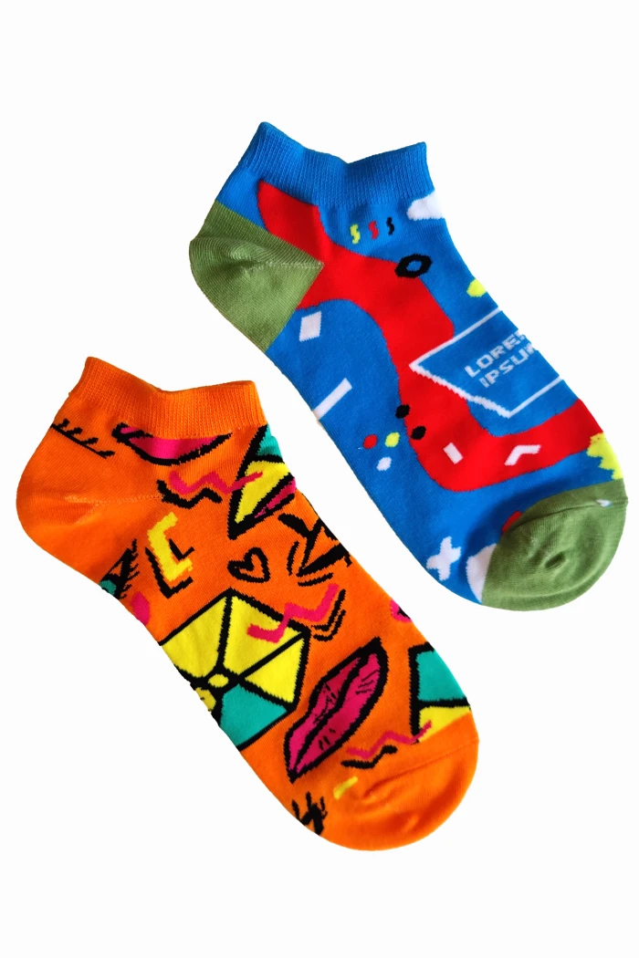 Шкарпетки короткі кольорові Nicen Y128-2 (2пари)