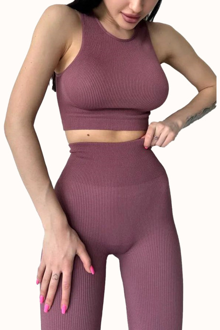 Топ безшовний в рубчик InSecret Halter RIBBED FLAMENCO