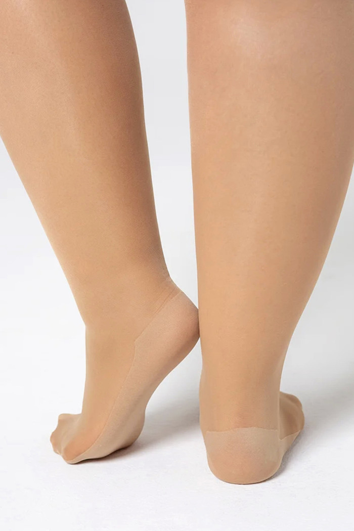 Колготки великого розміру з ущільненою стопою Mona Victoria Reinforced 30d