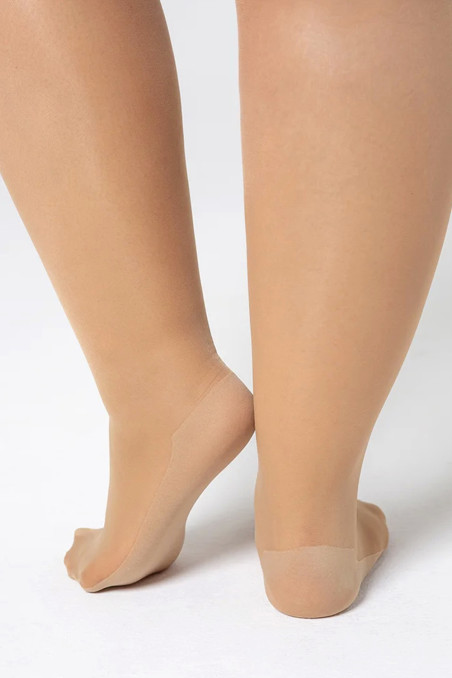 Колготки великого розміру з ущільненою стопою Mona Victoria Reinforced 30d