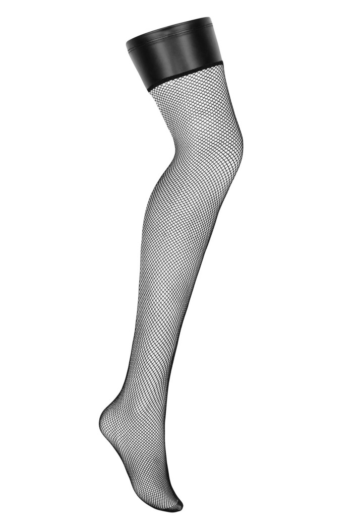 Панчохи в сітку з коронкою під шкіру Obsessive Darkessia