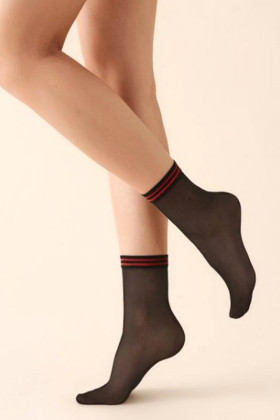 Шкарпетки з принтом в смужку Gabriella Simple