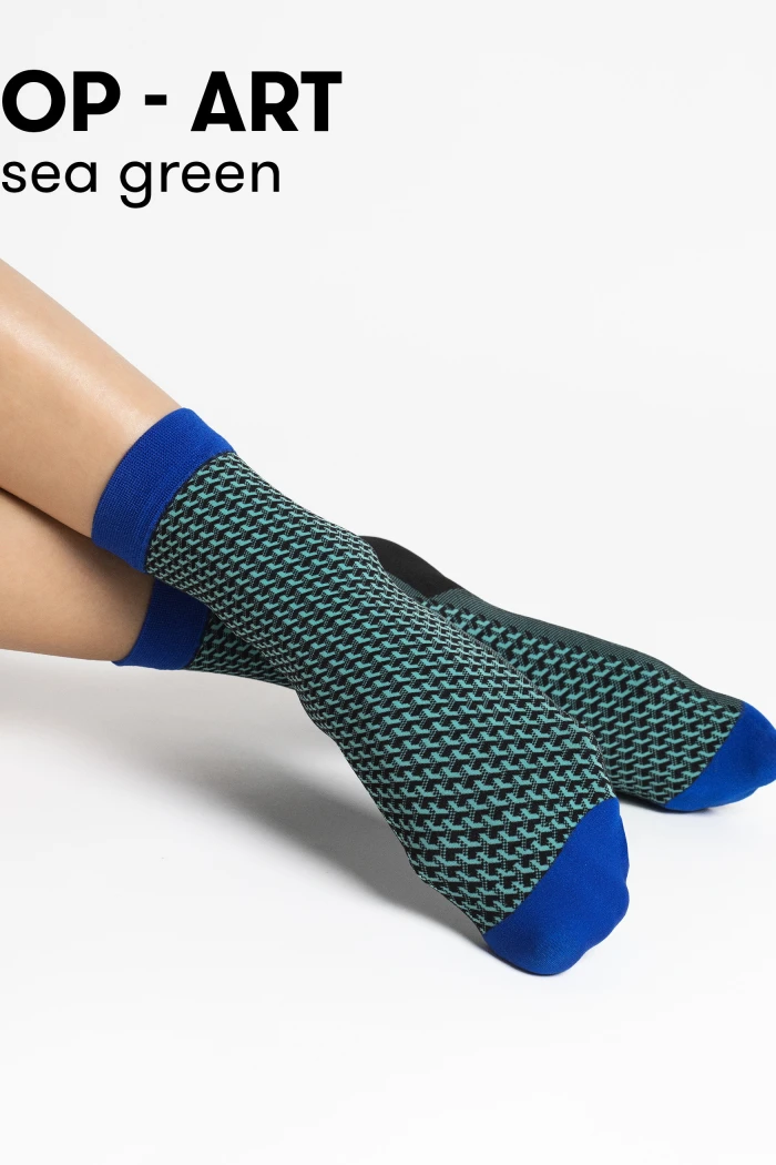 Шкарпетки з геометричним принтом Fiore Op-Art 40d