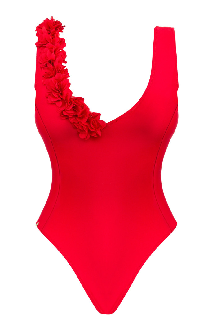 Купальник цельный красный Obsessive Cubalove