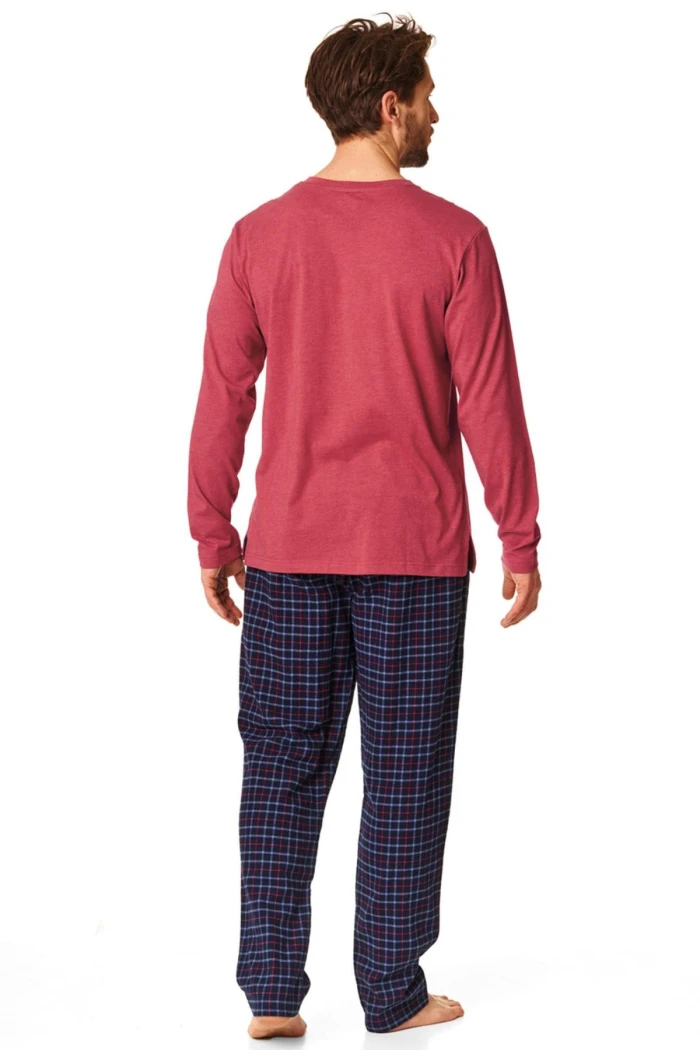 Комплект/піжама чоловічий з фланелевими штанами Key MNS 451 B23
