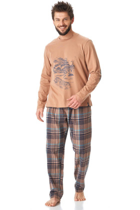 Комплект/піжама чоловічий з фланелевими штанами Key MNS 421 B23