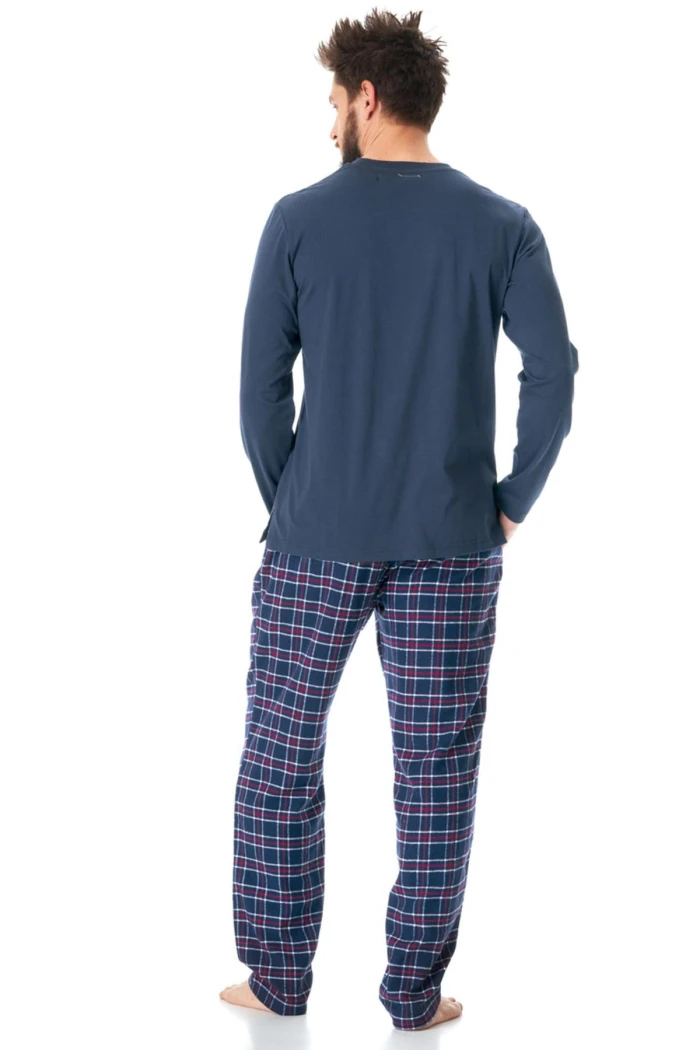 Пижама мужская с фланелевыми штанами Key MNS 616 B23
