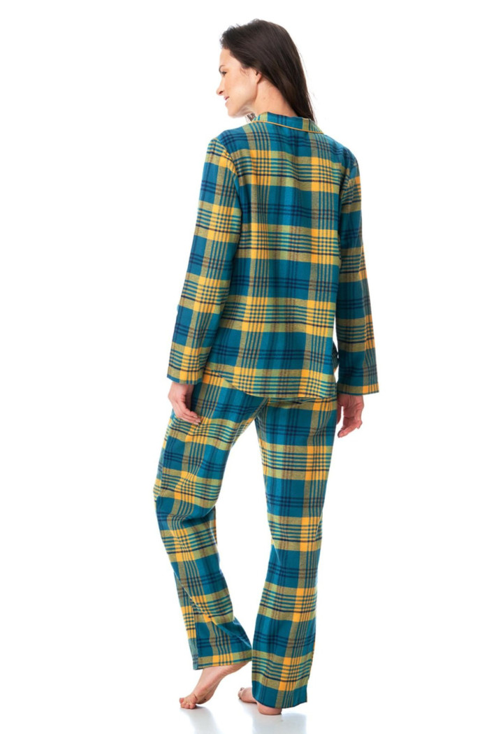 Піжама жіноча фланелева в клітку Key LNS 407 B23