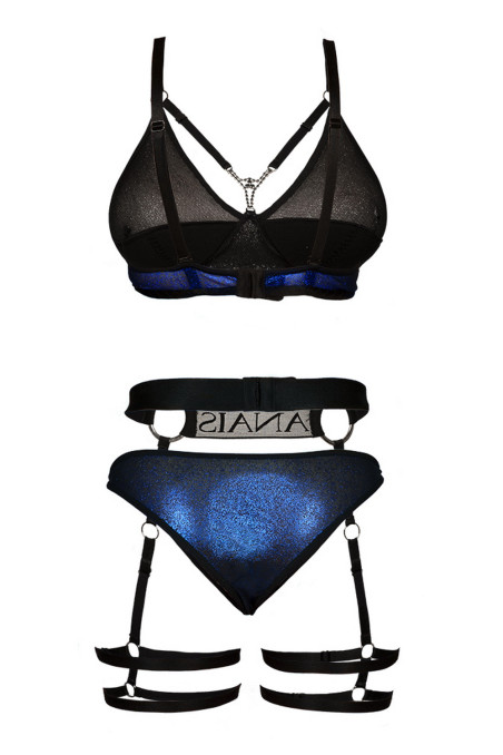 Комплект белья с поясом Anais Harlo Blue Set Prime