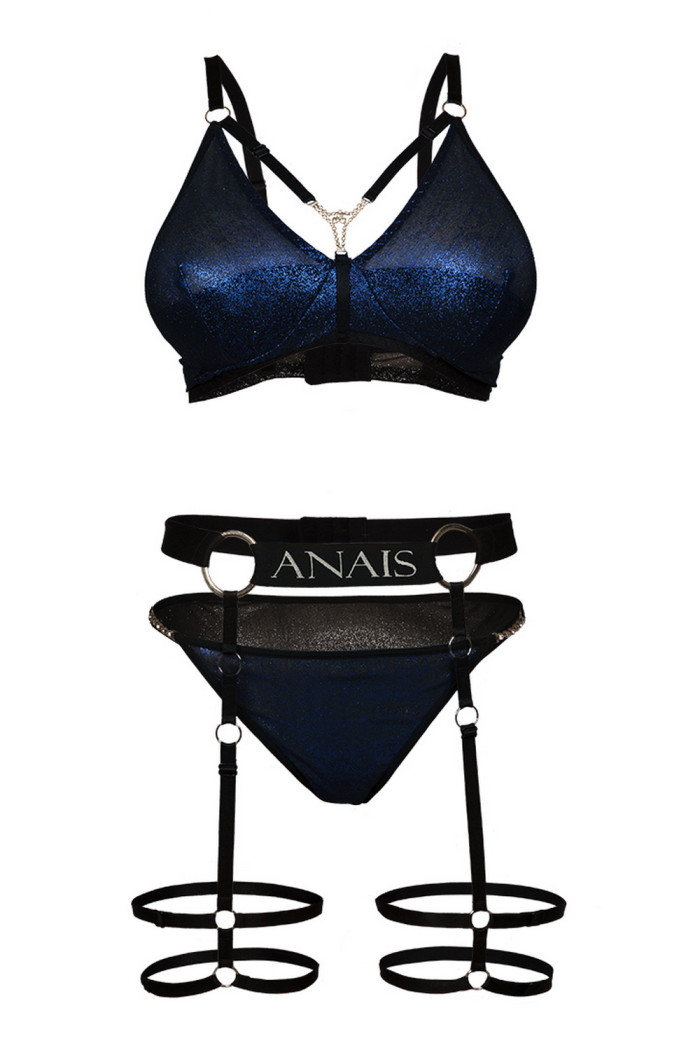 Комплект белья с поясом Anais Harlo Blue Set Prime