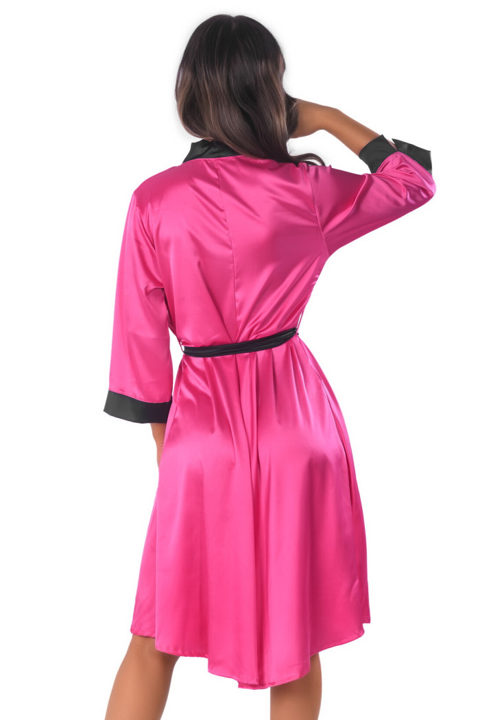 Халатик атласный длинный Anais Magenta long robe