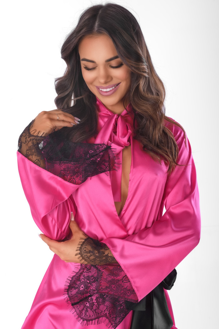 Халатик-пеньюар с кружевом короткий Anais Frivolie short robe