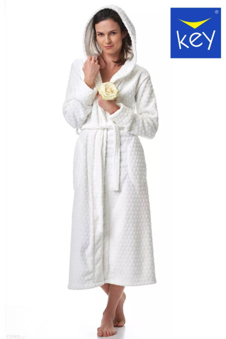 Теплый женский халат с капюшоном Key LGL 179 B23