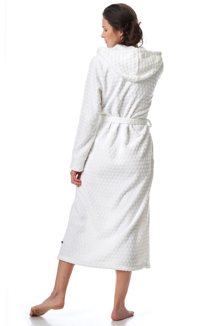 Теплый женский халат с капюшоном Key LGL 179 B23