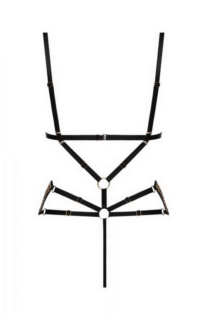 Боди большого размера с леопардовым принтом Anais Marcianna