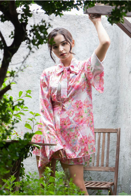 Халатик-пеньюар атласный короткий Anais Miyu short robe